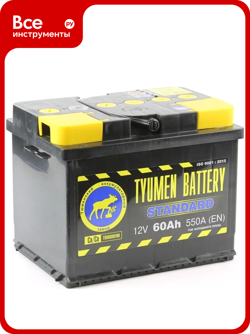 Аккумуляторная батарея TYUMEN BATTERY Тюмень standard 6ст -60.1 l TNS60.1