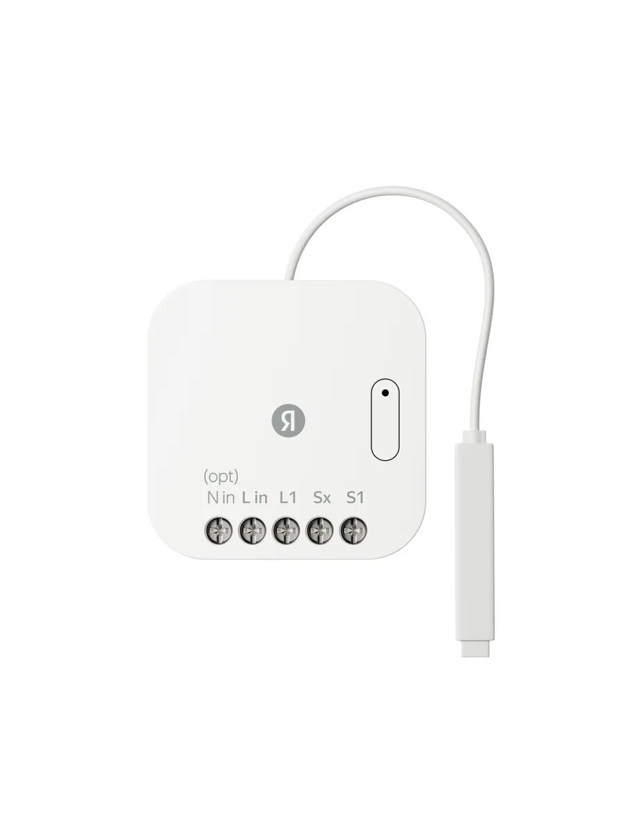 Умное реле Яндекс с Алисой, одноканальное с нейтралью и без (YNDX-00537) — фото 1