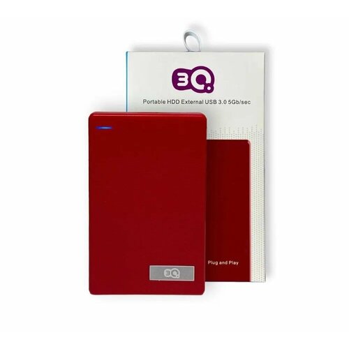 Внешний HDD 3Q Iris Portable HDD External 500 ГБ Красный, платик