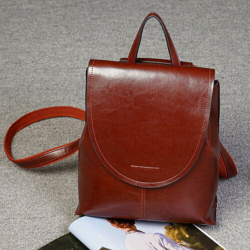 Изображение товара Рюкзак, натуральная кожа, двухслойная воловья, защита от ветра