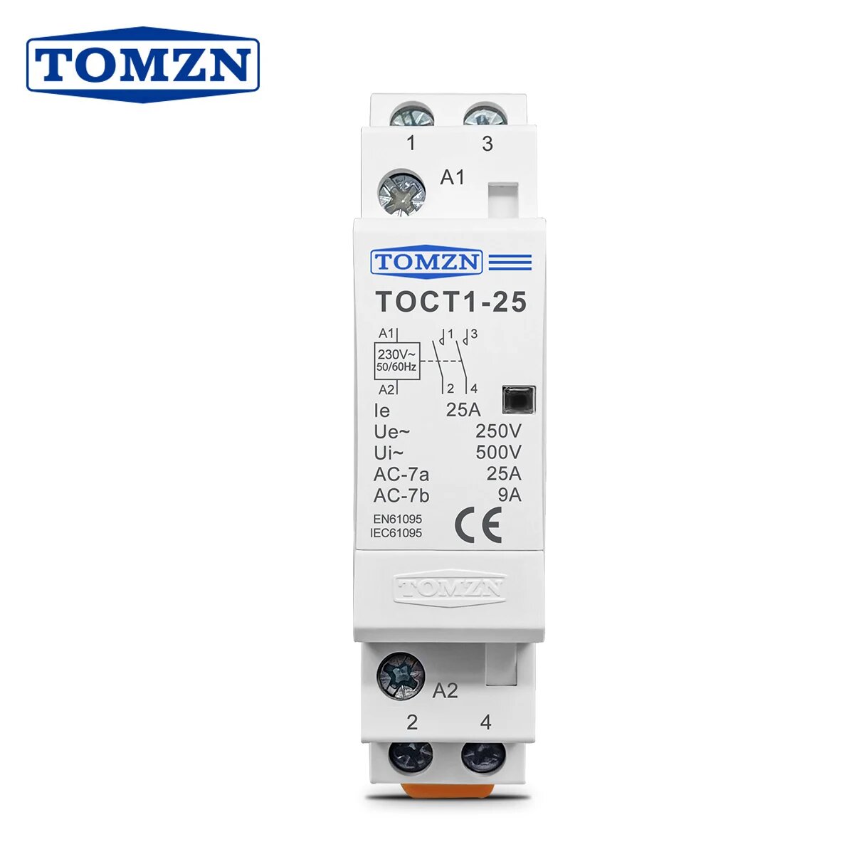 TOMZN Контактор TOCT1-25-2P