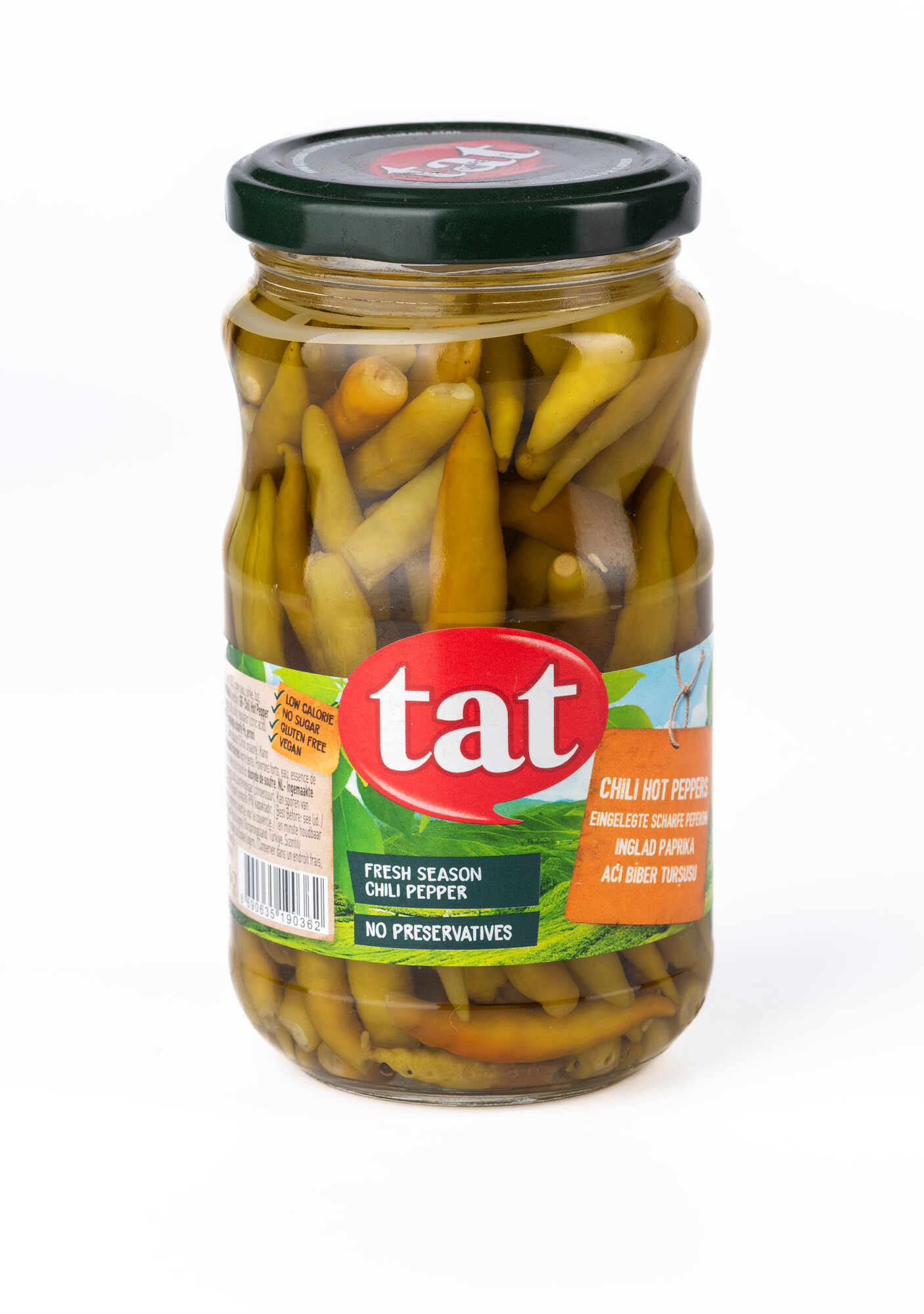 Маринованный острый перец Якан Tat 330 г, ст. банка.