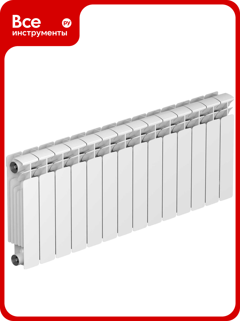 Биметаллический радиатор RIFAR BASE 350 14 секц. бок. R-BA-350-14