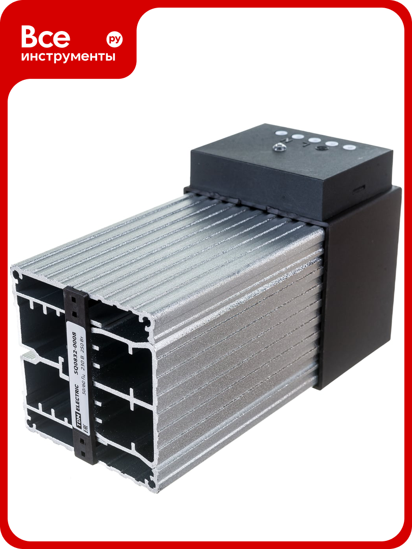 Обогреватель TDM ELECTRIC с встроенным вентилятором для установки на DIN-рейку 230В 250Вт SQ 0832-0008