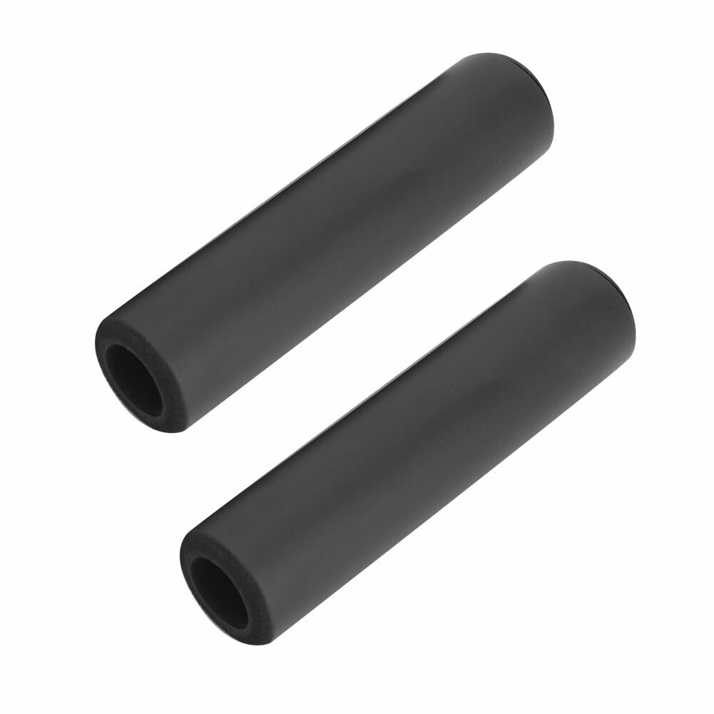 Пара гелевых амортизирующих противоскользящих накладок на велосипедный руль из силикона для комфортного и безопасного вождения, черный цвет