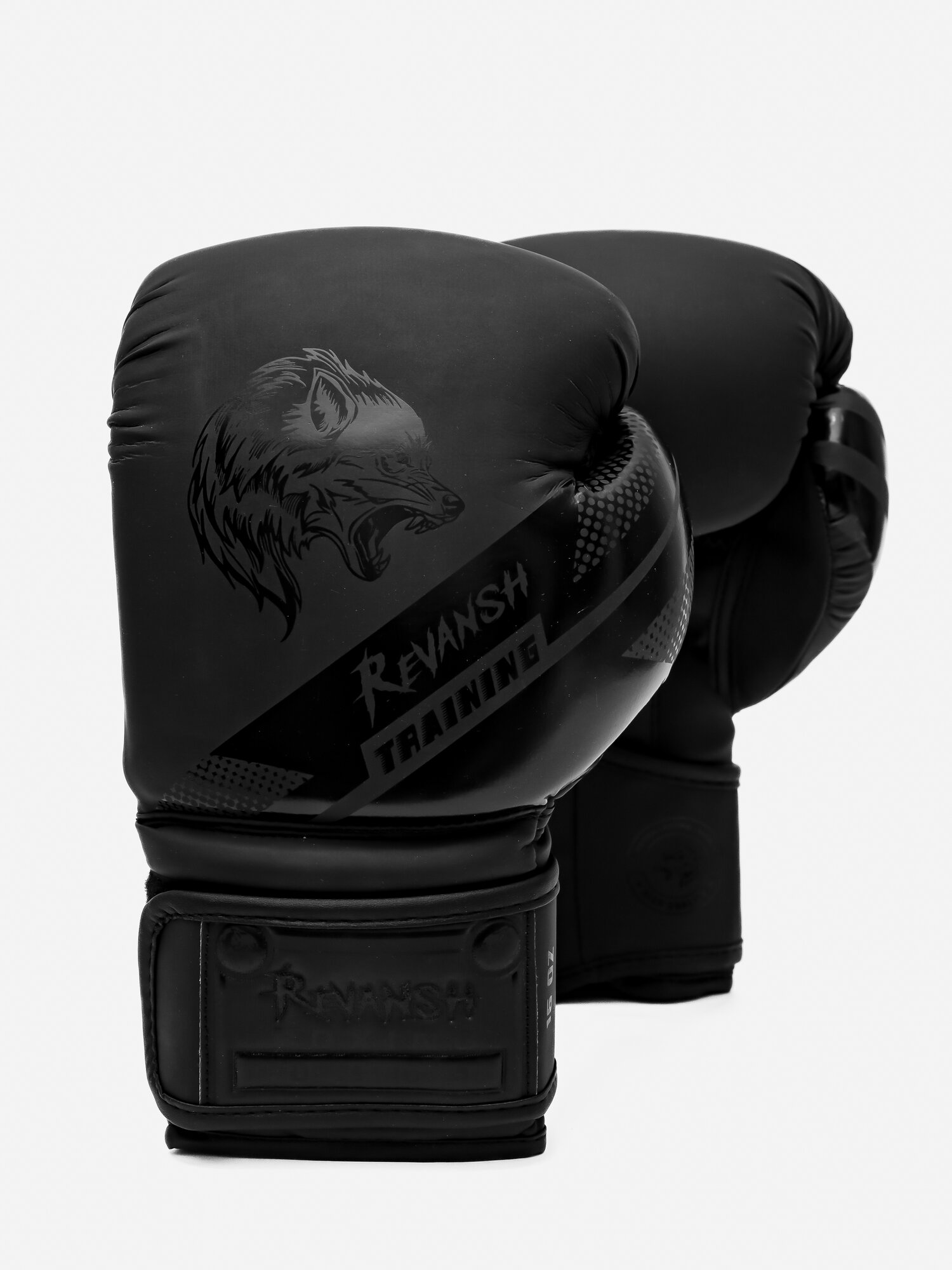 Перчатки из искусственной кожи эмбоссинг, REVANSH WOLF BLACK, арт. RG-WOLFBLACK-S10