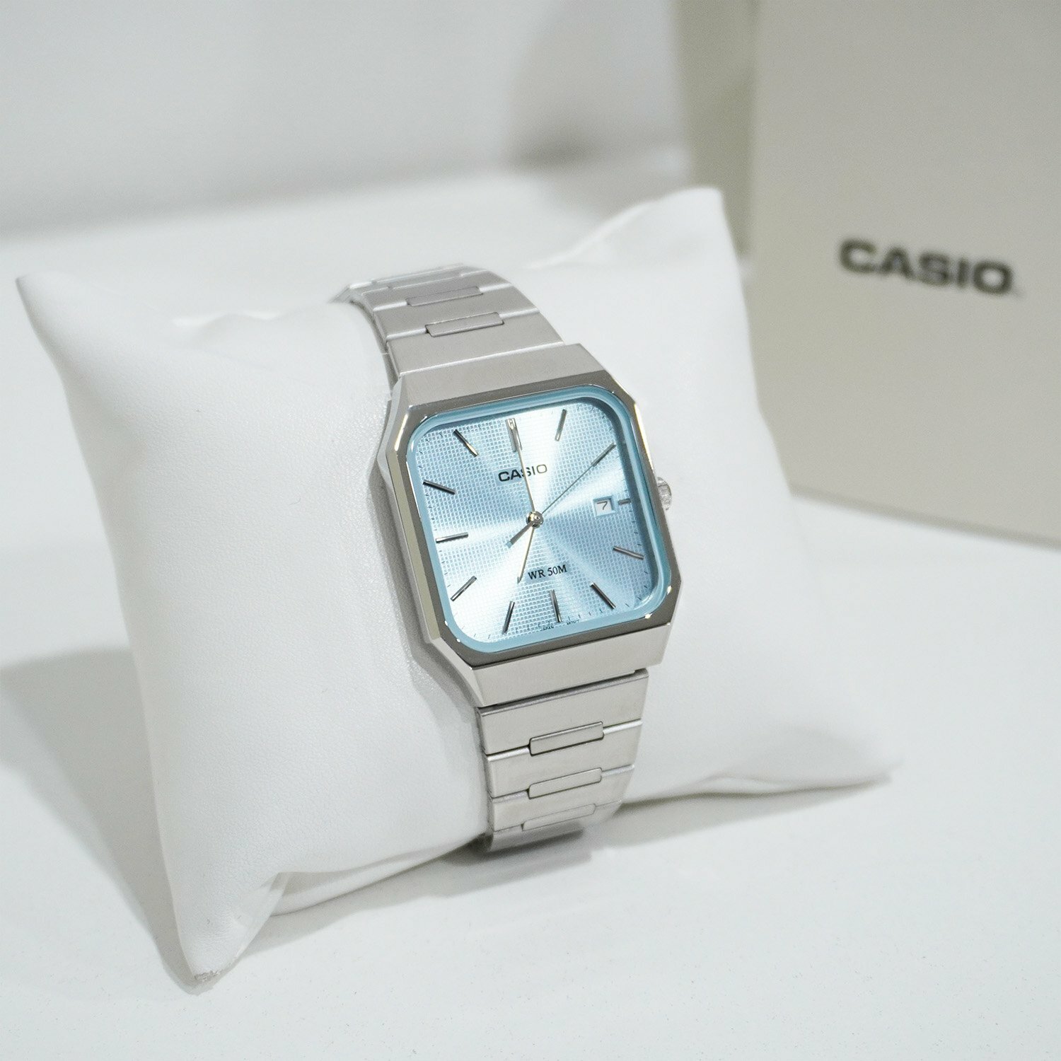 Наручные часы CASIO, голубой/серебристый — фото 1