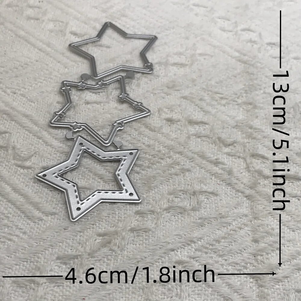 Металлические штампы для скрапбукинга звезда