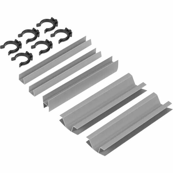 Комплект для установки кухонного цоколя Delinia 10 см ПВХ цвет топо