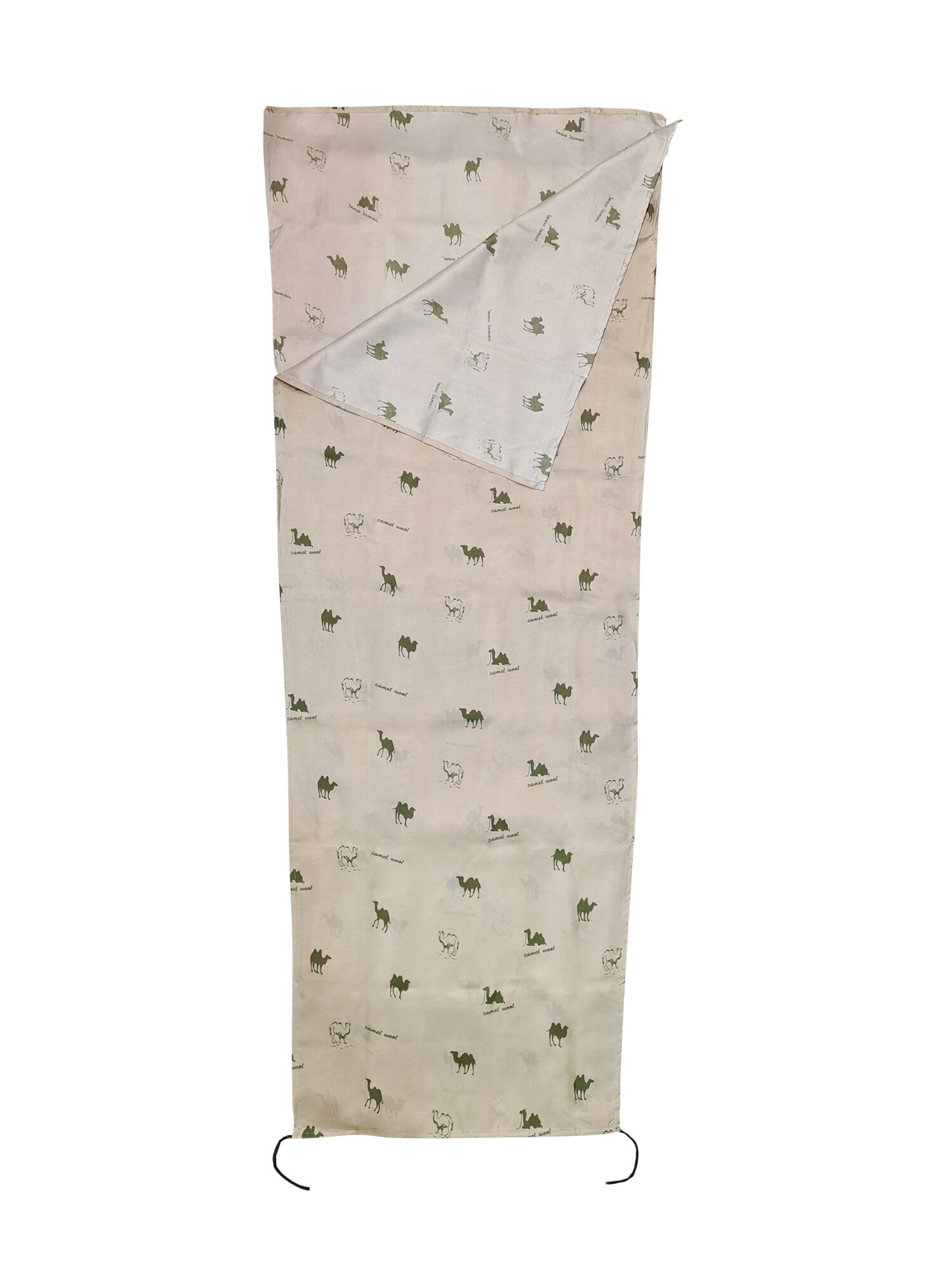 Вкладыш Terra в спальник-кокон (200х80/60 см) микрофибра (camel green)