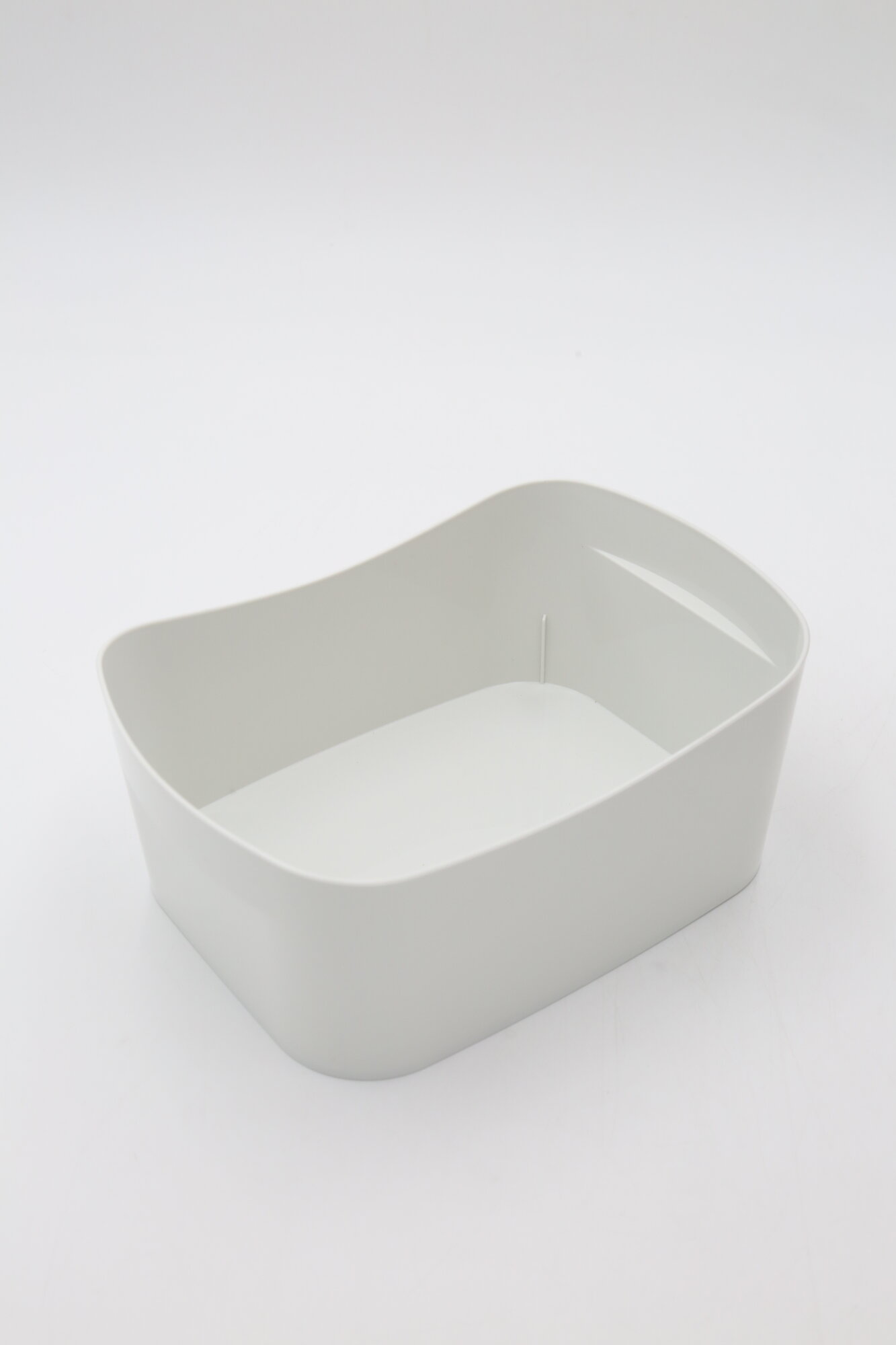Корзина универсальная (светло-серый) IDILAND "POPLAR" 221312721/03 190х140х80мм 1,6л 1шт 24х1 — фото 1