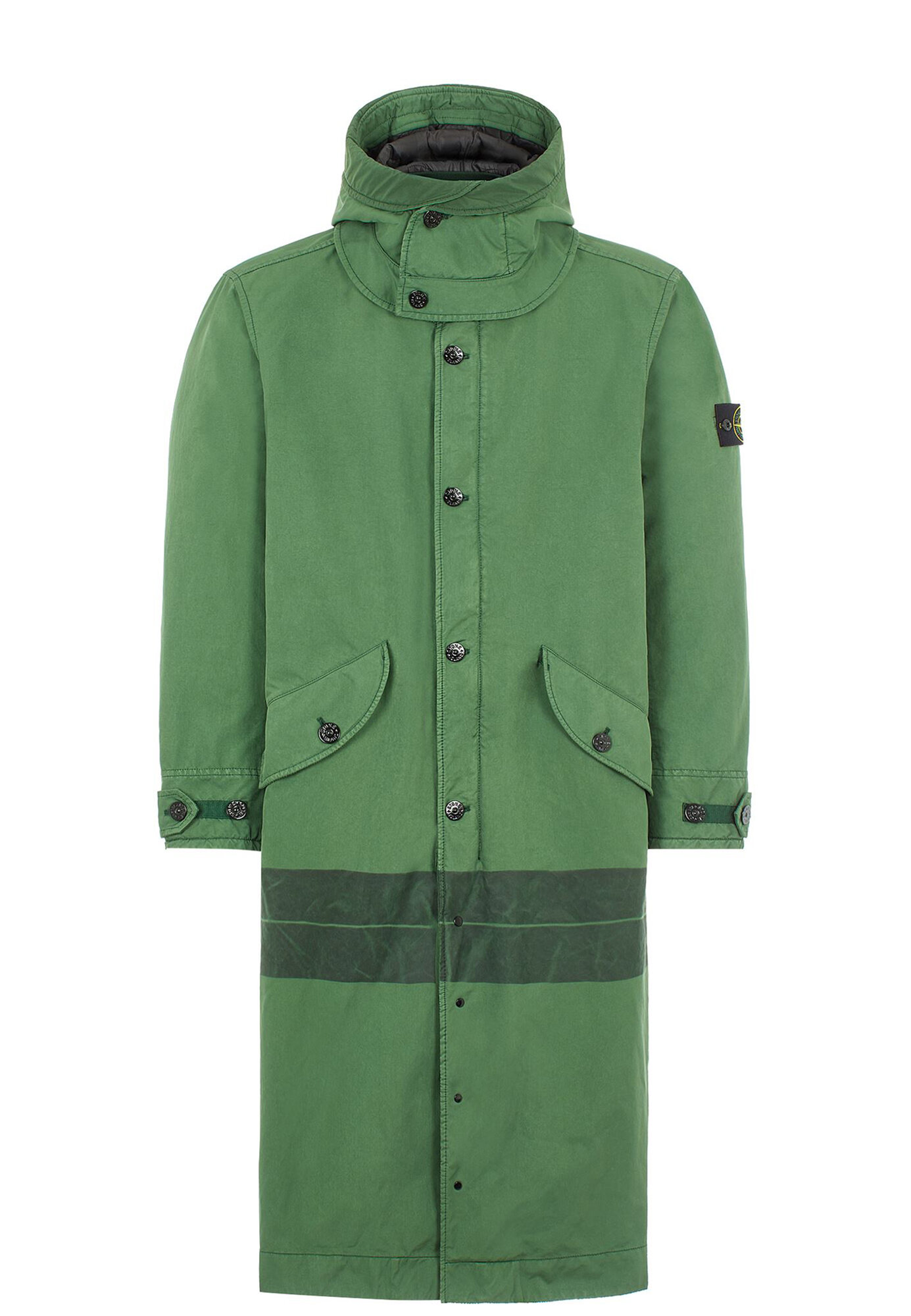 Плащ Stone Island, размер M, зеленый,