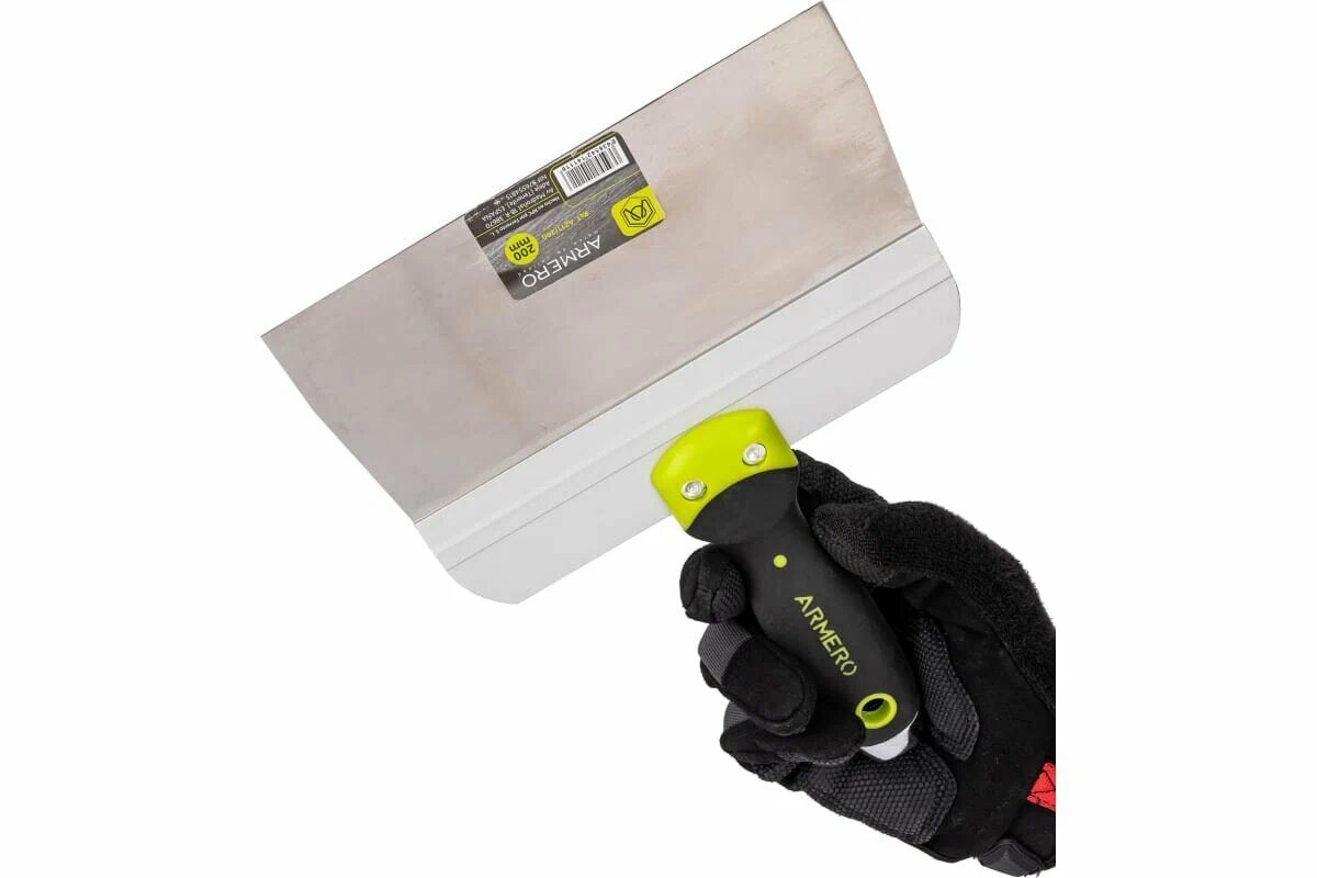 Шпатель фасадный Armero усиленный A211/200 нержавеющая сталь с молотком 20 см