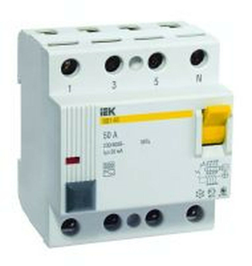 Устройство защитного отключения Иэк ВД 1-63 4p 40А/30мА