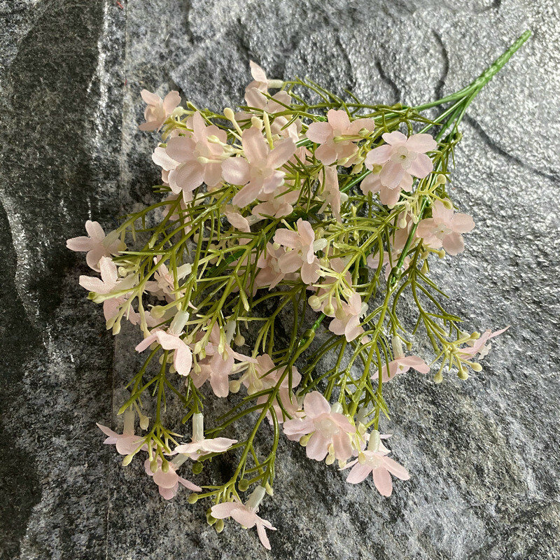 Silk 5 stem orchid floral arrangement for living room and event decoration