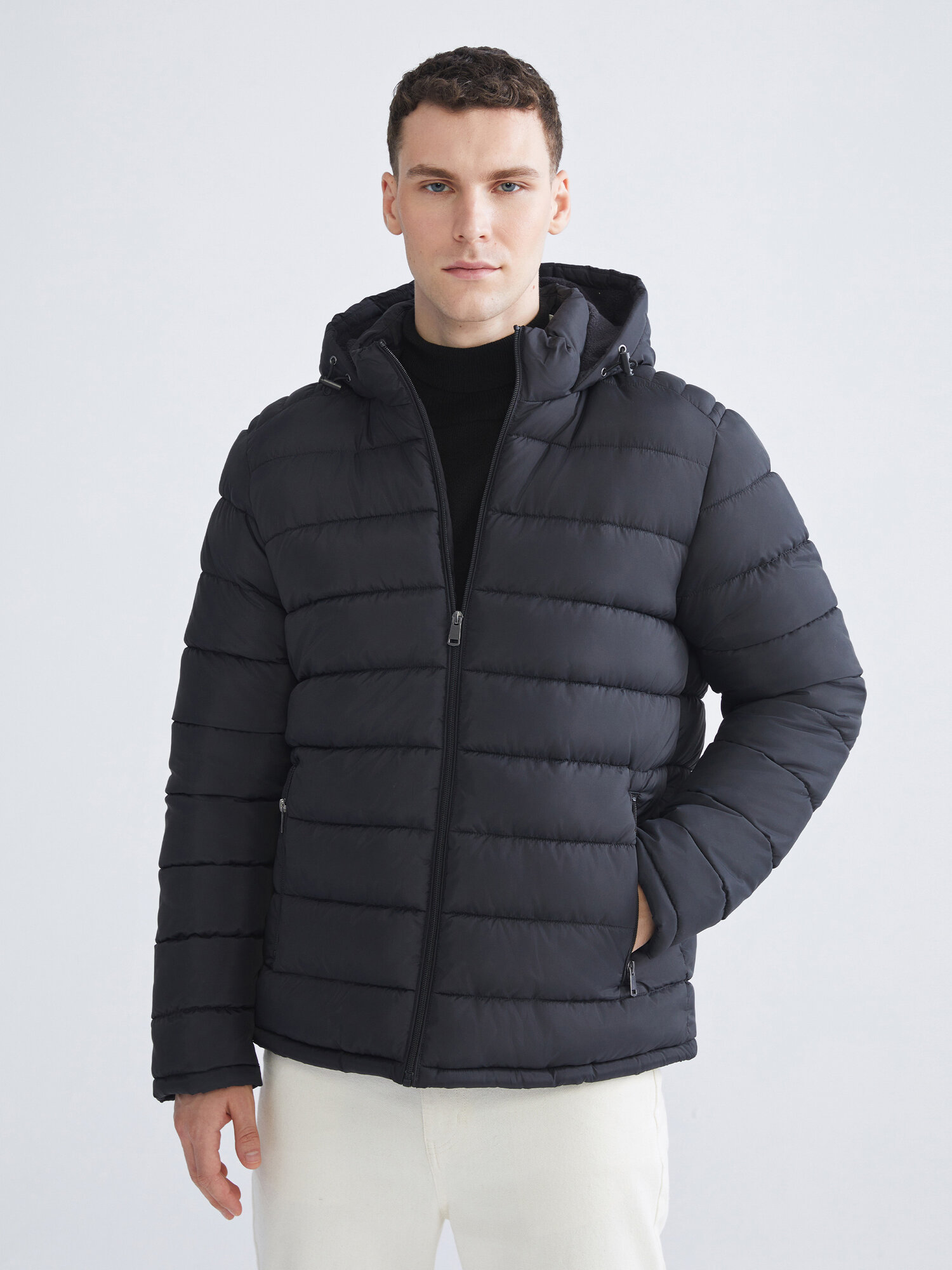 Пуховик LC Waikiki, размер L, черный