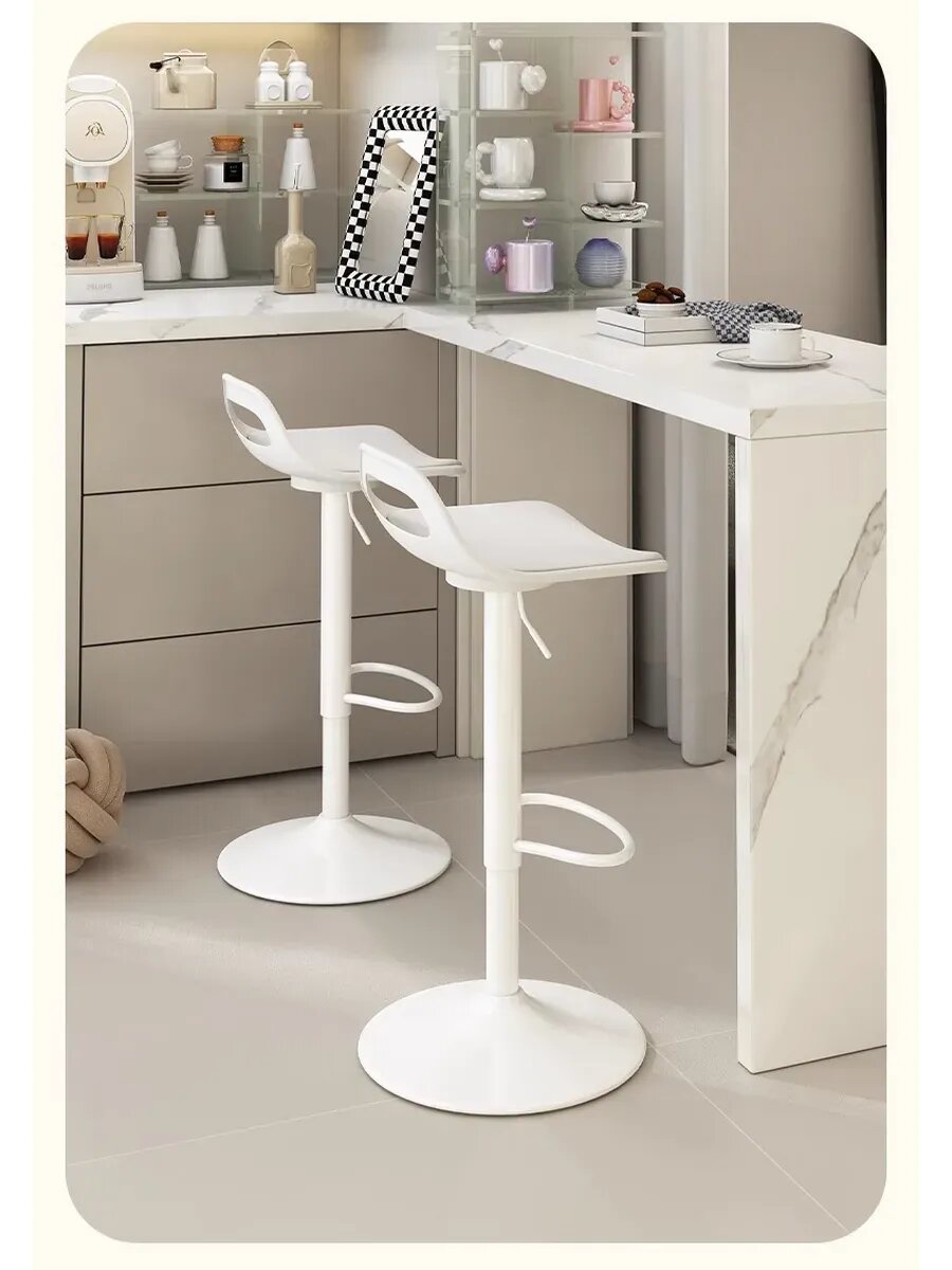 Барный стул "сова на балконе" Basic, высокая модель, черный, металл/пластик — фото 1