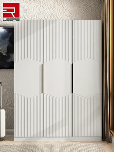 Изображение товара LAERA Шкаф распашной для одежды 135х52х210 см сити белый