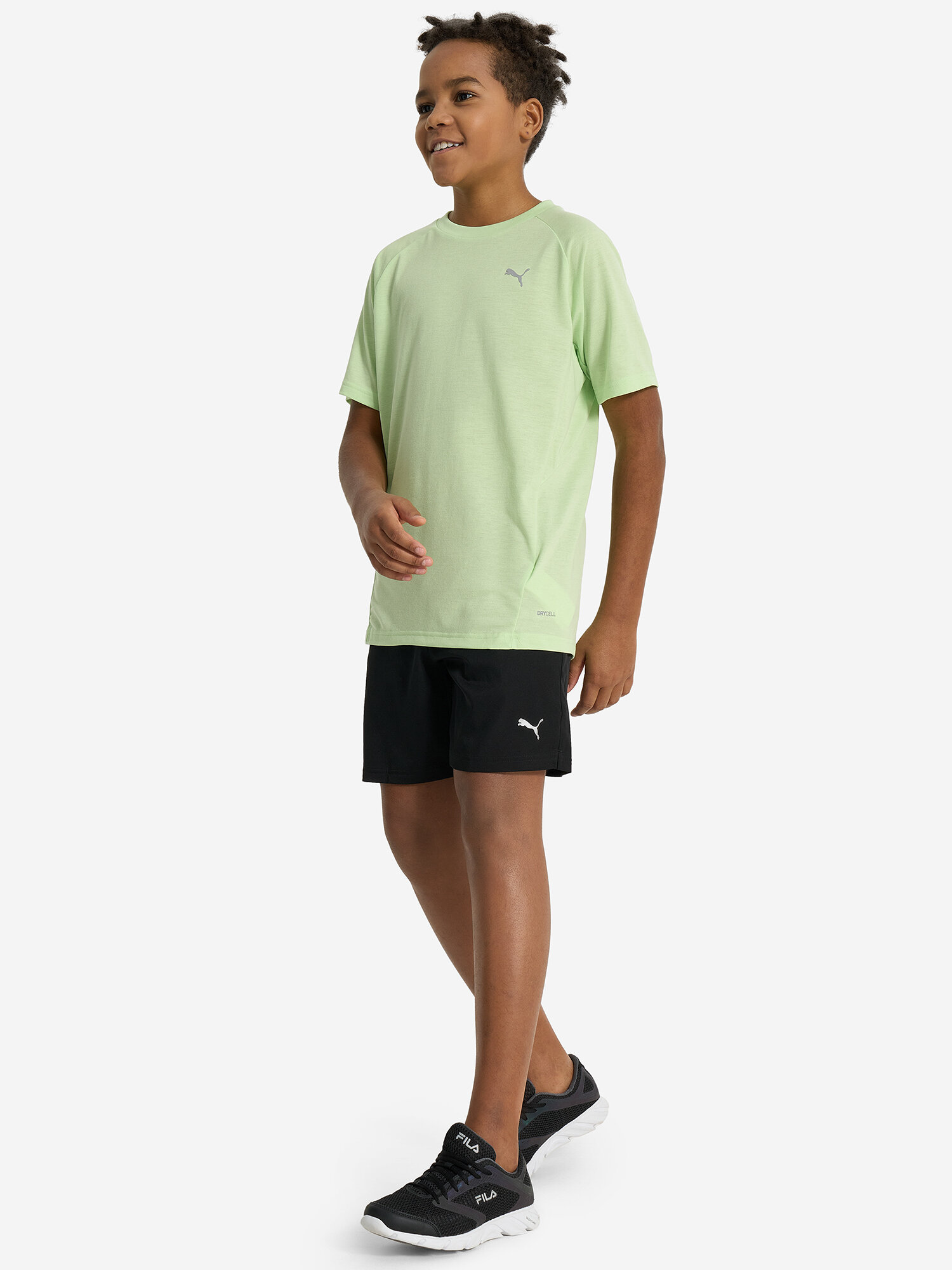 Шорты PUMA, размер 152, черный — фото 1