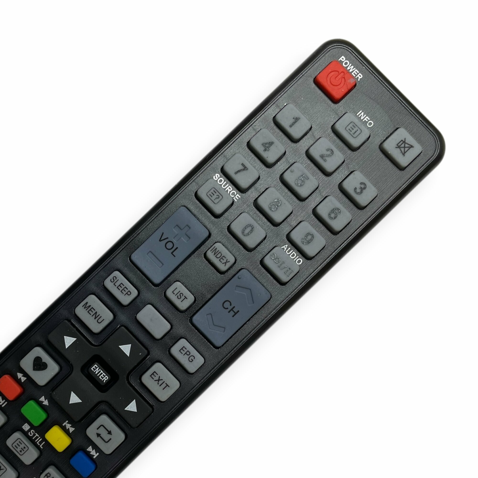 Универсальный пульт, для телевизоров Artel/Shivaki/Vesta, ИК, АБС-пластик, черный