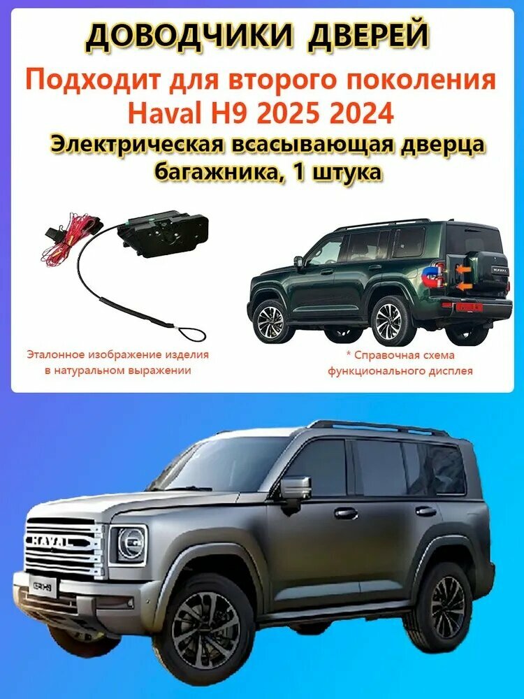 Доводчики дверей Haval H9 (2024-H. B.)  Дверь багажника Доводчик двери автомобиля (Гарантия 2 года)