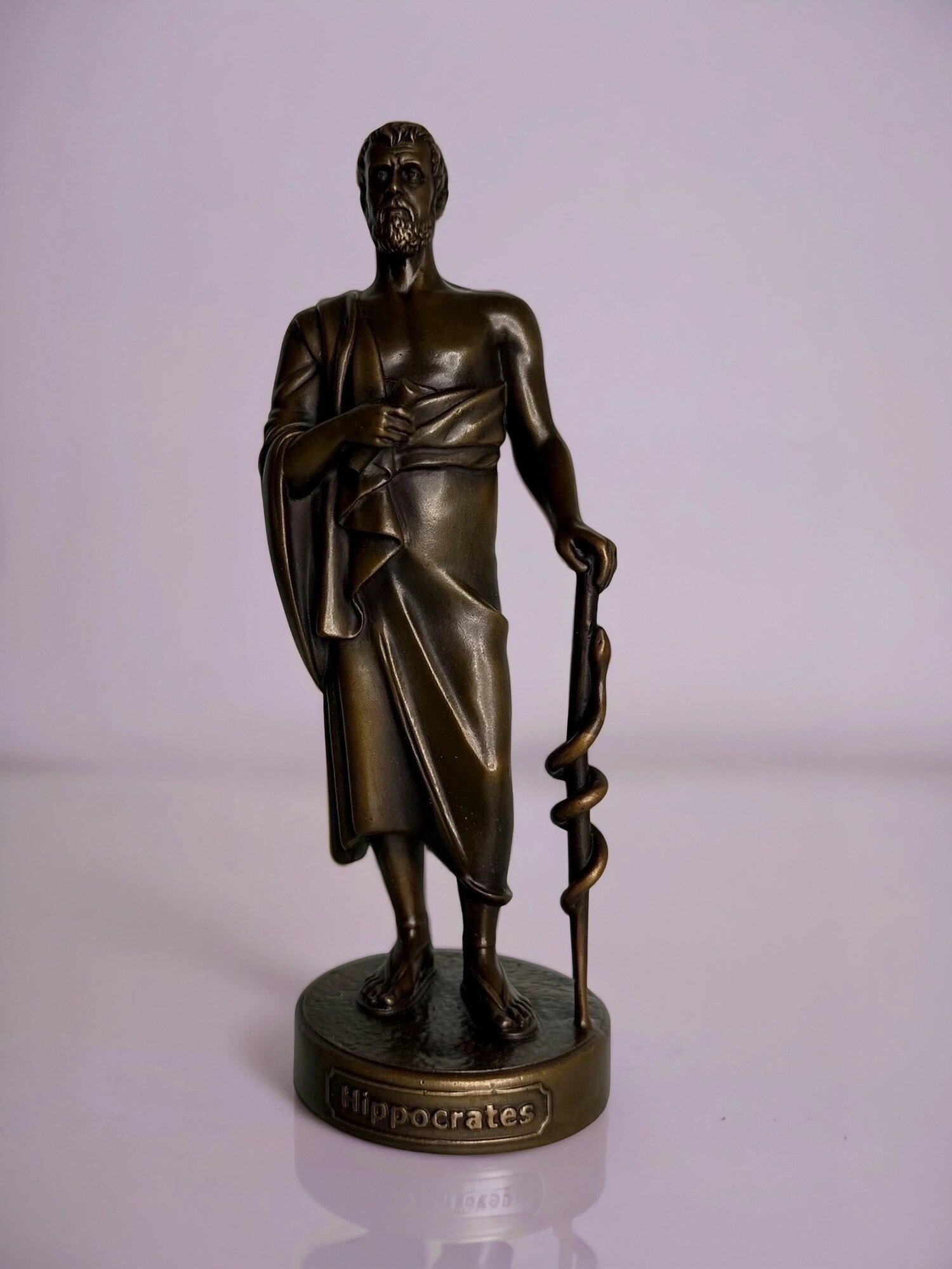 Статуэтка бронзовая Гиппократ, 20см, материал бронза, вес 0,774 кг — фото 1