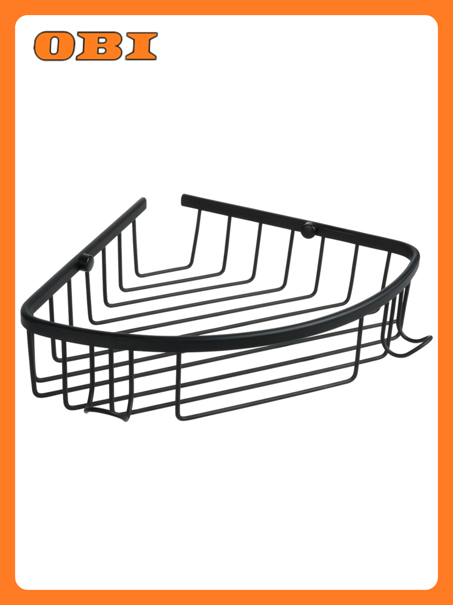 Полка угловая 1-этажная черная hotel