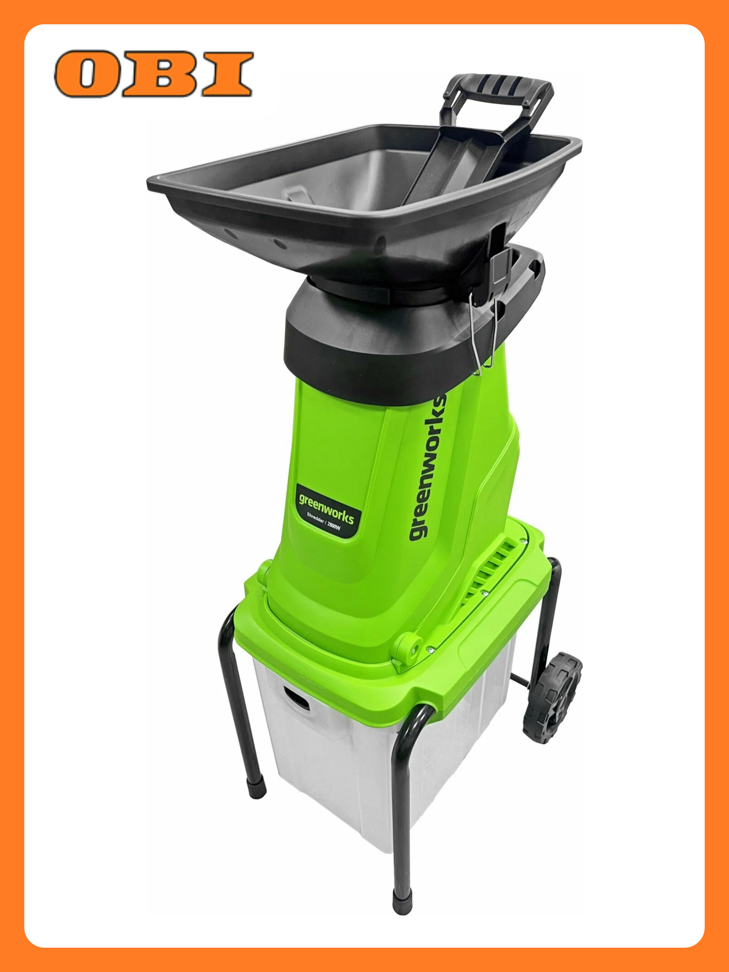 Измельчитель садовый электрический Greenworks GW-2800SD 2800 ВТ 2208007