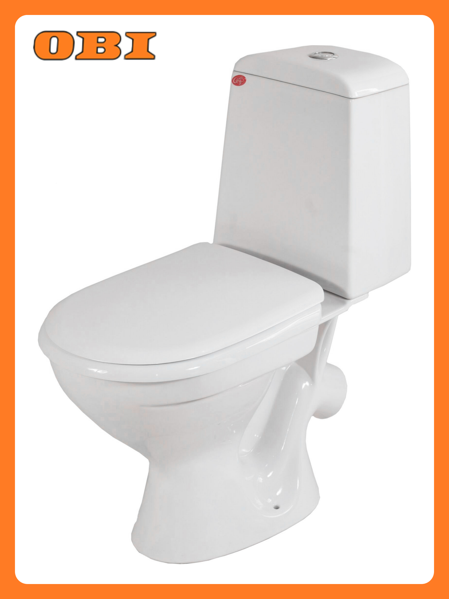 Унитаз Gesso Премиум 2 санфарфор каскадный слив цвет белый