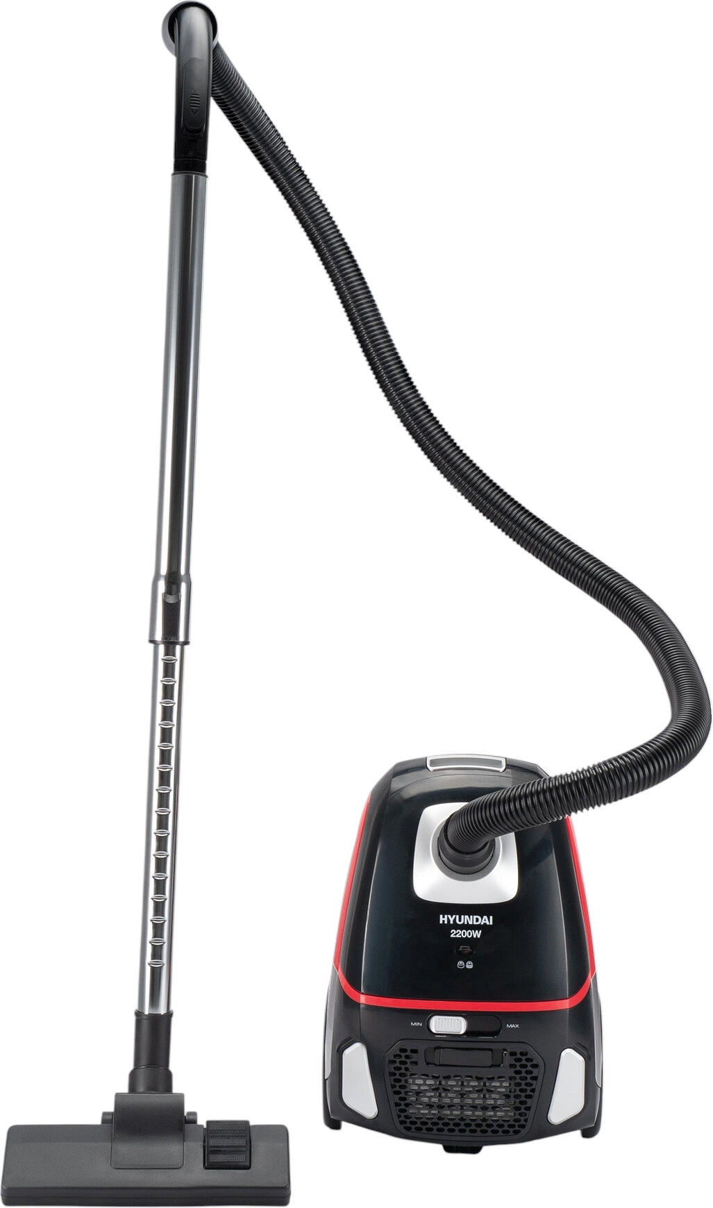 Пылесос Hyundai HYV-B4995  мощность 2200Вт HEPA-фильтр телескопическая труба черно-красный