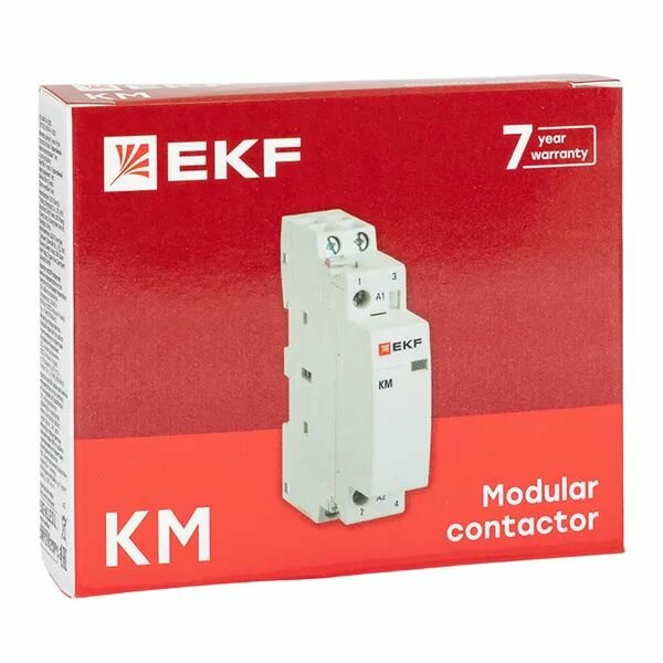 Контактор модульный КМ 16А 2NО (1 мод.) EKF PROxima — фото 1