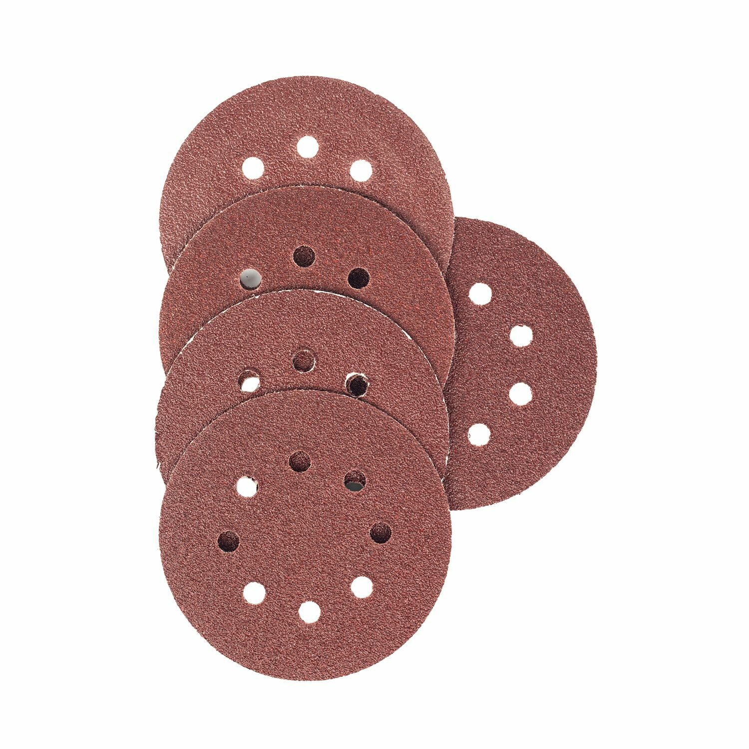 Круги шлифовальные VIRA абразивные 125 мм P40 8 отверстий 5 шт