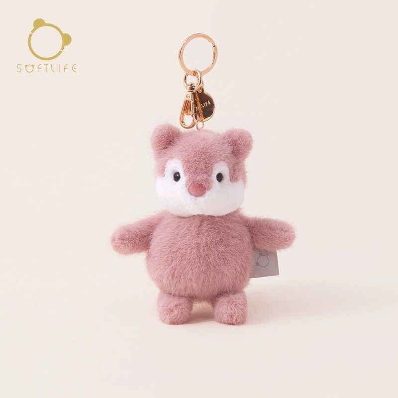 Softlife Милый Белка Брелок - Милое Дизайн для Сумок и Ключей (100% Полиэстер)