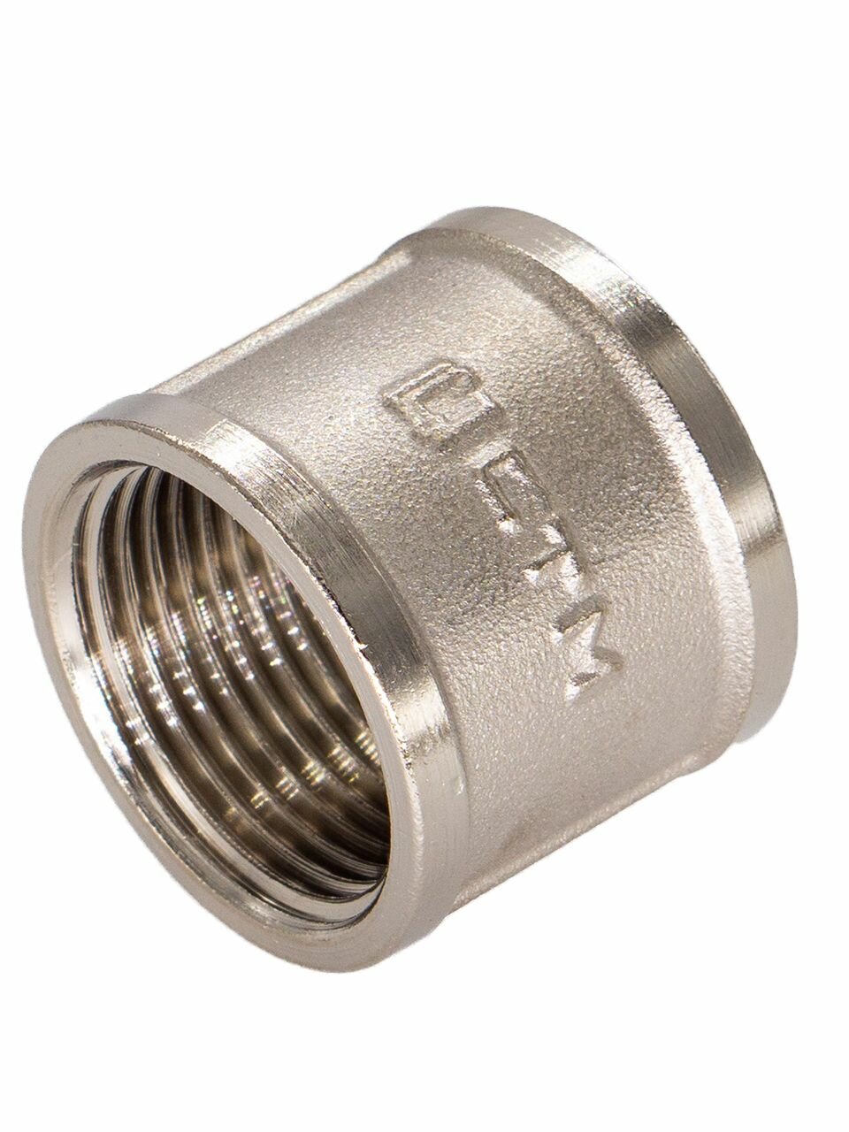 Муфта CTM CRSF0012, латунь, никелированное покрытие, 1/2", 15 мм, до 16 Бар — фото 1