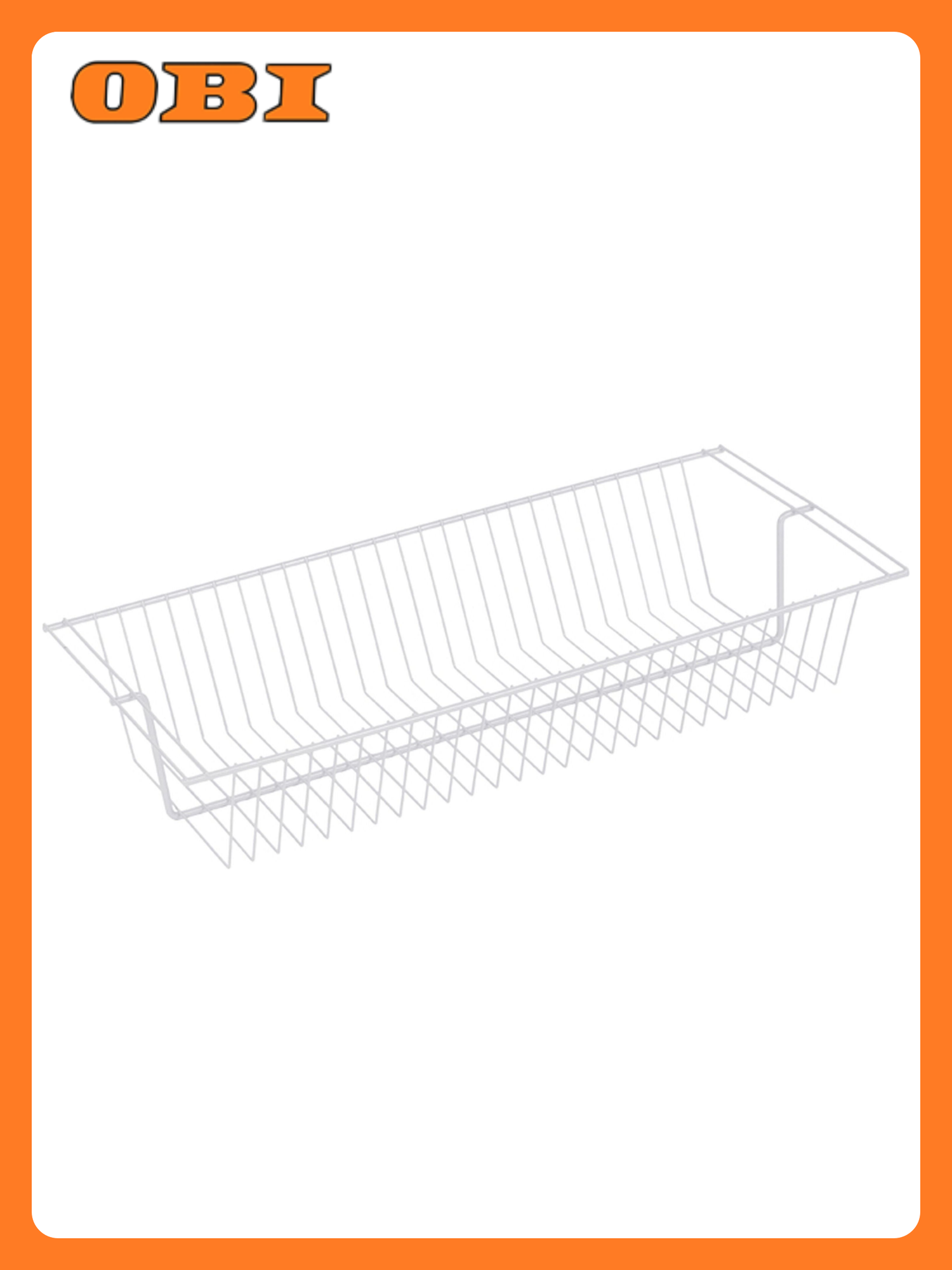 Полка для обуви Larvij L306 сеточная белая 306x603x114 мм