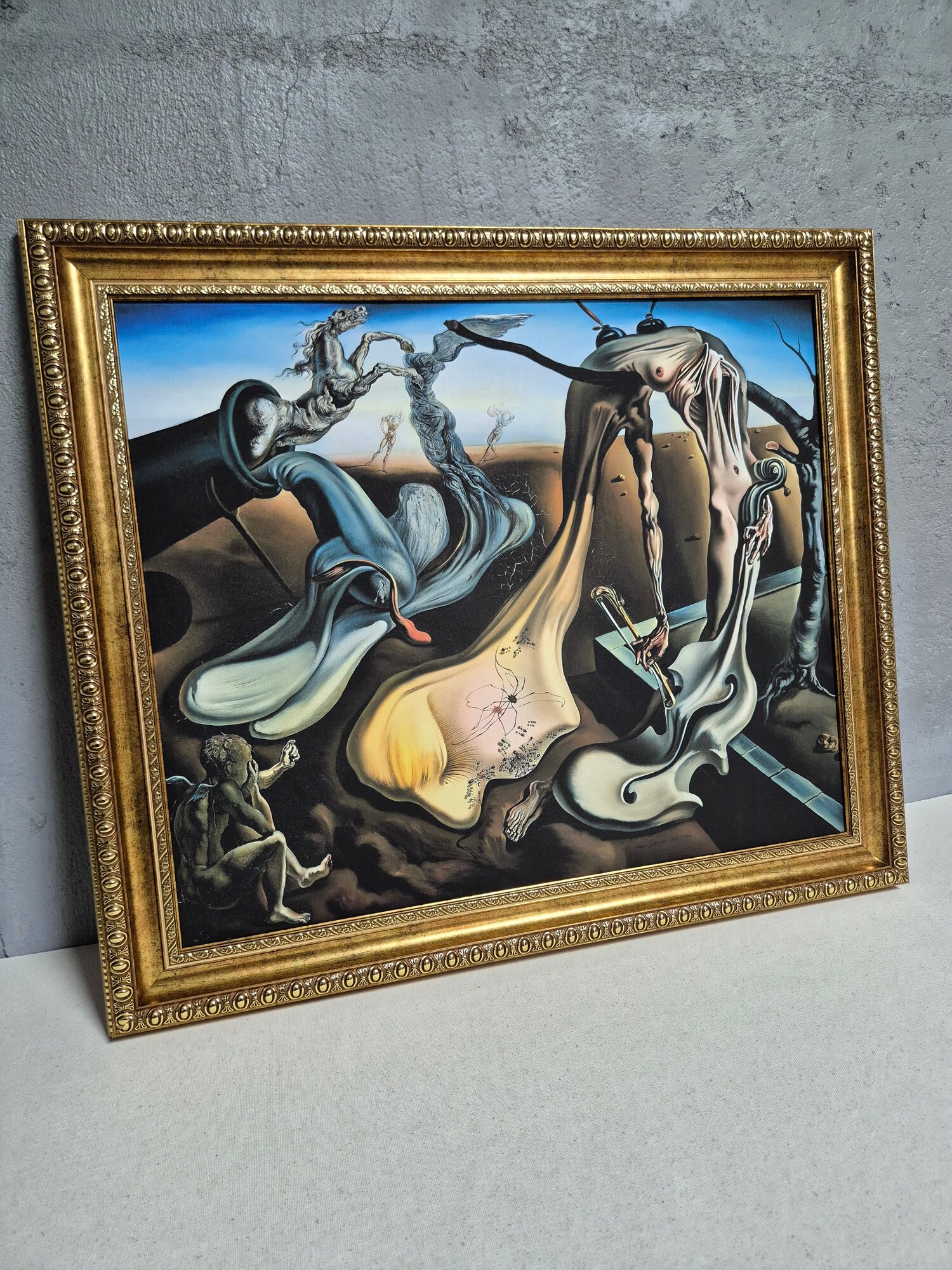 Картина в раме "С. Дали - Вечерний паук сулит надежду" репродукция, 61х71 см