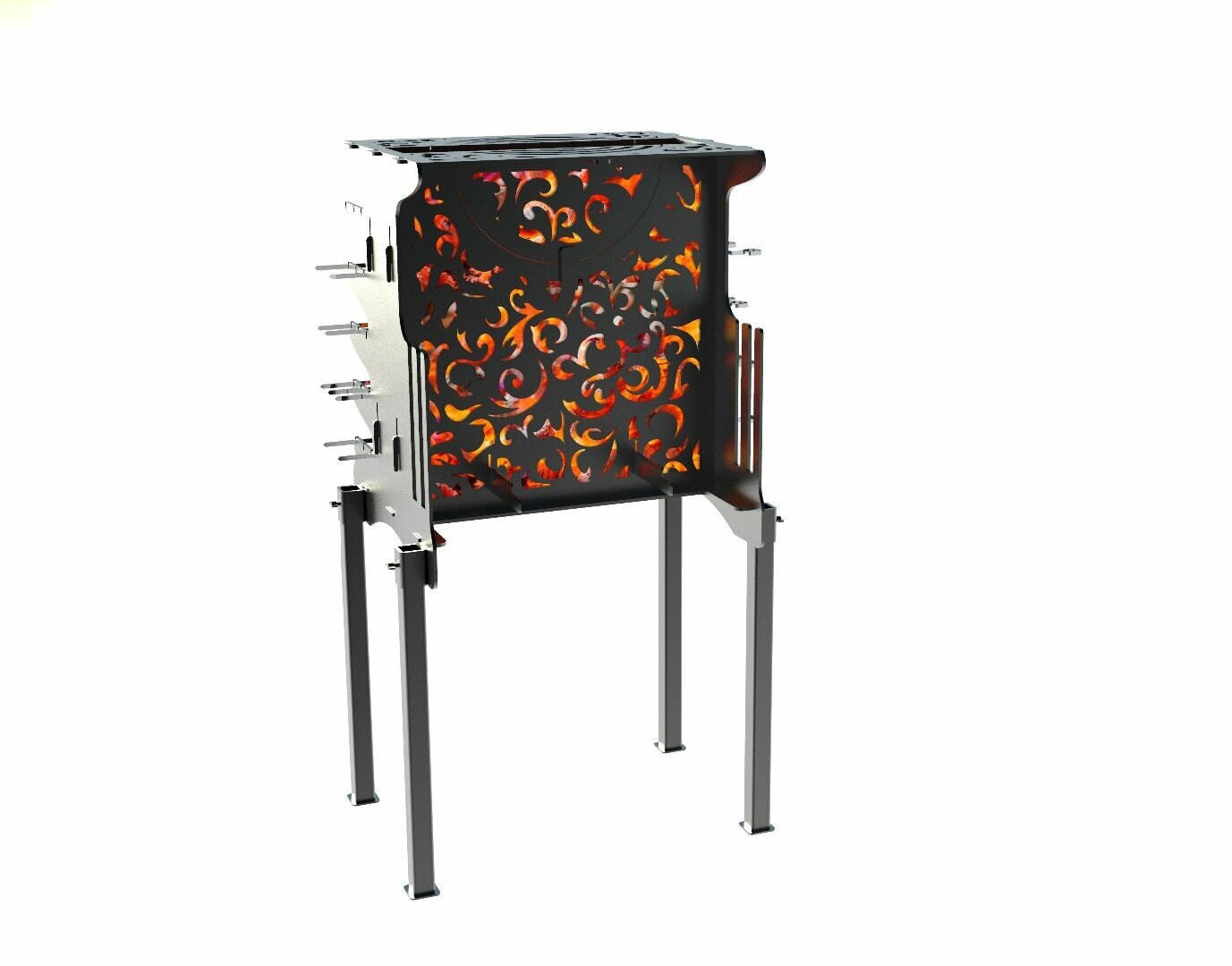 Вертикальный мангал под казан универсальный — фото 1