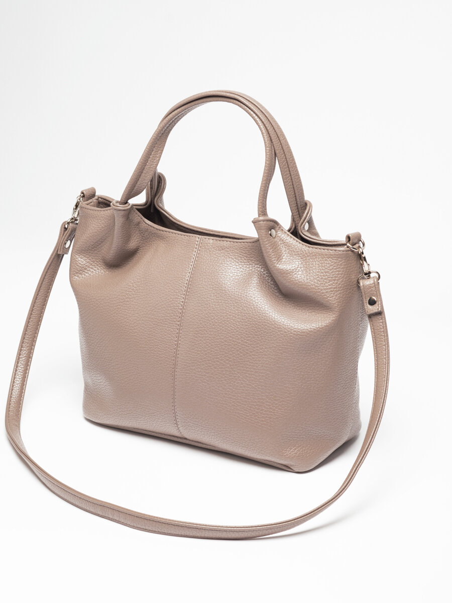 Сумка Vittoria Vicci, фактура зернистая, мокко — фото 1