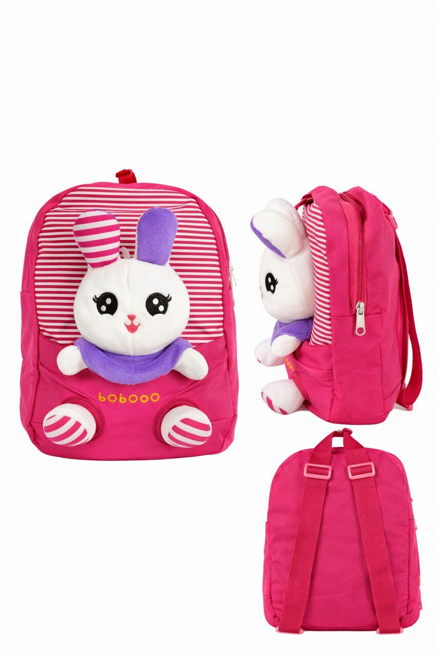 Детский рюкзак " Зайка " + мягкая игрушка, с зайчиком, сумка мягкая