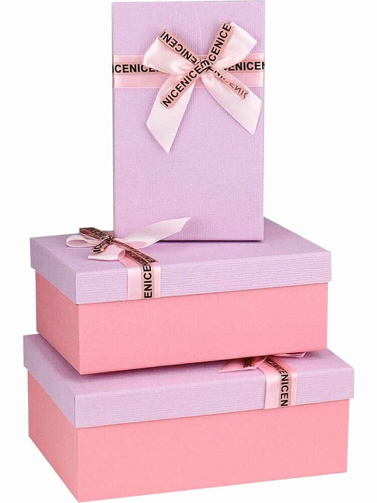 Коробка подарочная Миленд 3 в 1 прямоугольные 