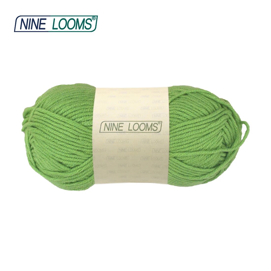 NINE LOOMS пряжа акриловая, зеленый, 53 Peridot Green, 50г