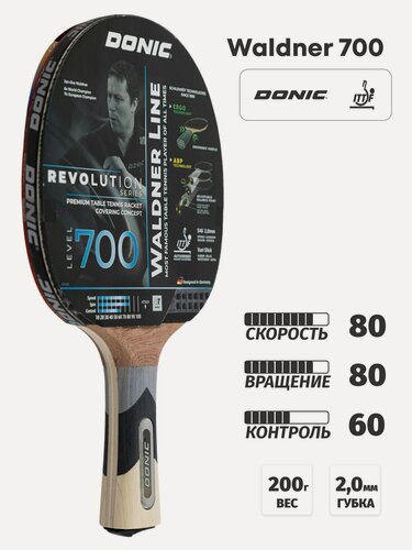 Изображение товара Ракетка для настольного тенниса Donic-Schildkrot Waldner 700 ABP 2,0 mm