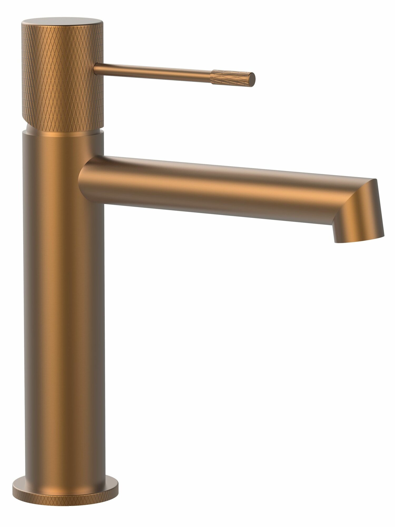 Смеситель для раковины в ванную, латунь, аэратор, AltroBagno, матовая медь