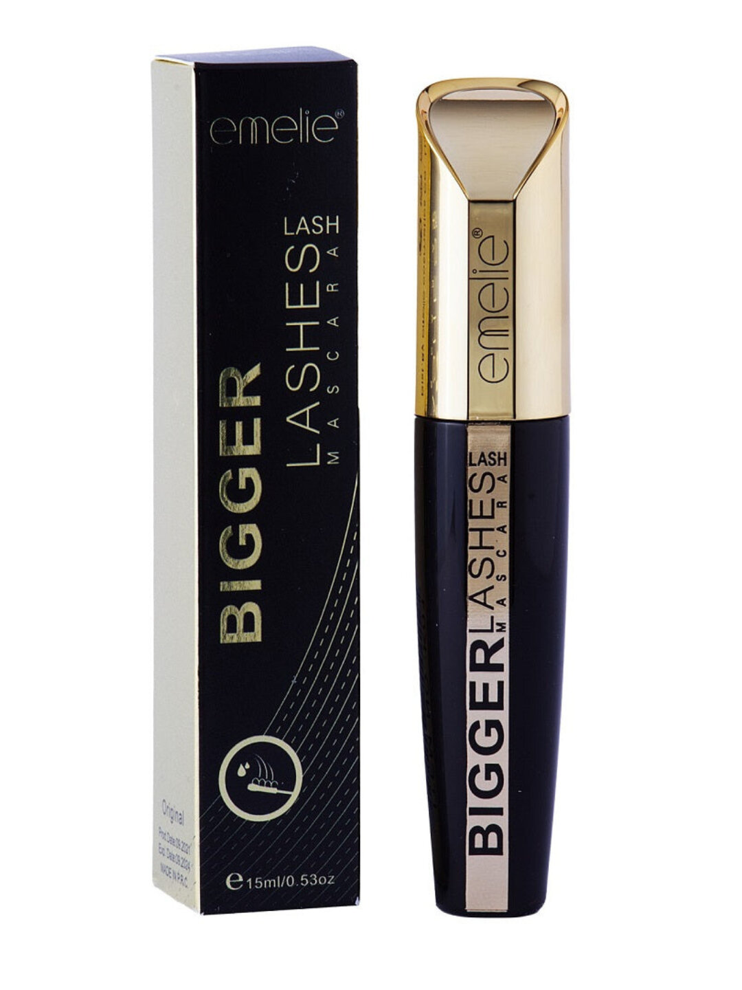 Тушь для ресниц Emelie, водостойкая, для девочек и взрослых, эффект удлинения