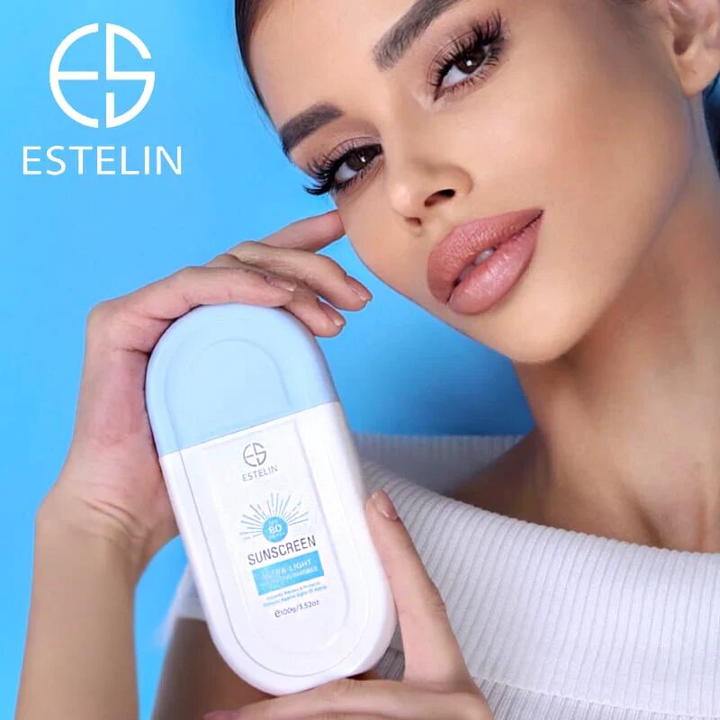 Солнцезащитный крем Estelin SPF 80 PA+++, увлажняющий, водостойкий 100мл