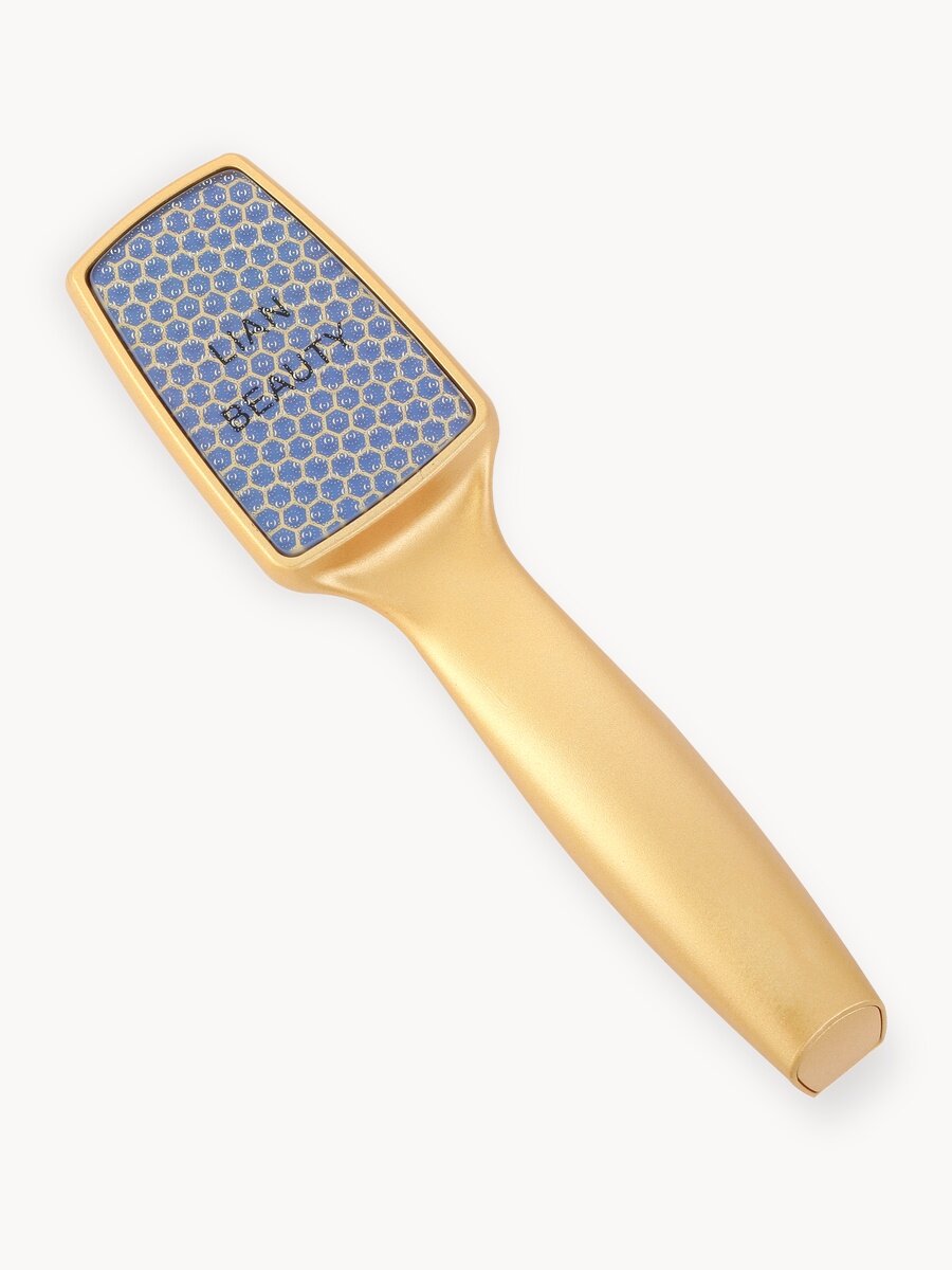 Лазерная педикюрная нано терка для ног, пилка для пяток с нано стеклом золотая Lian Beauty Accessories