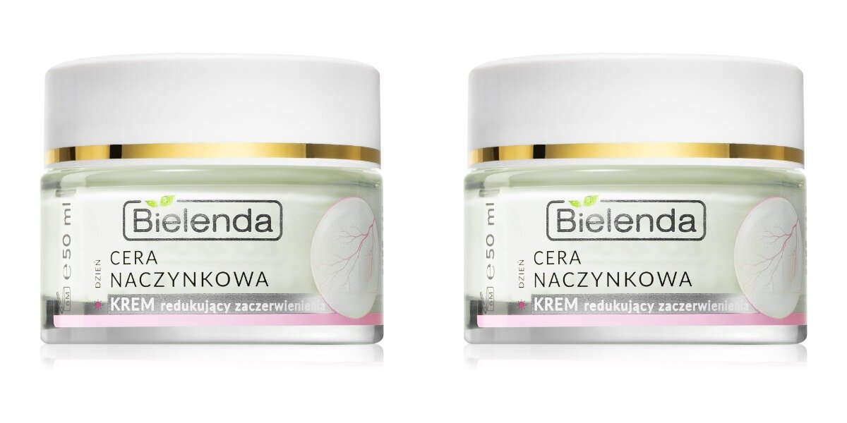 Крем для лица Bielenda CAPILLARY SKIN уменьшающий покраснения, день, гипоаллергенный, 50 мл, 2 шт
