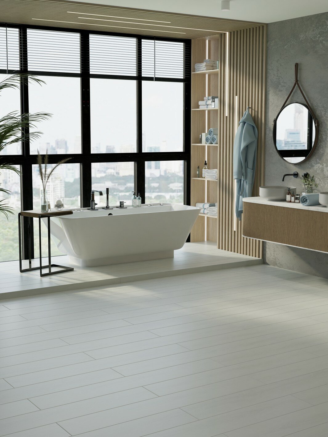 Изображение Ламинат 33 класс 8 мм EGGER HOME AQUA PLUS Дуб тосколано белый 1,994