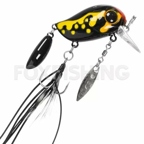 Воблер Jackall Micro Tappy 5,4см. 4,8гр. floating / makkuro dokugaeru