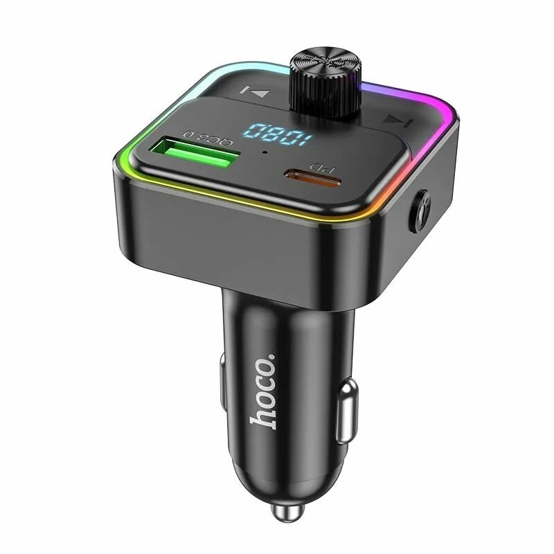 FM трансмиттер hoco E81, bluetooth, автомобильное зарядное устройство — фото 1